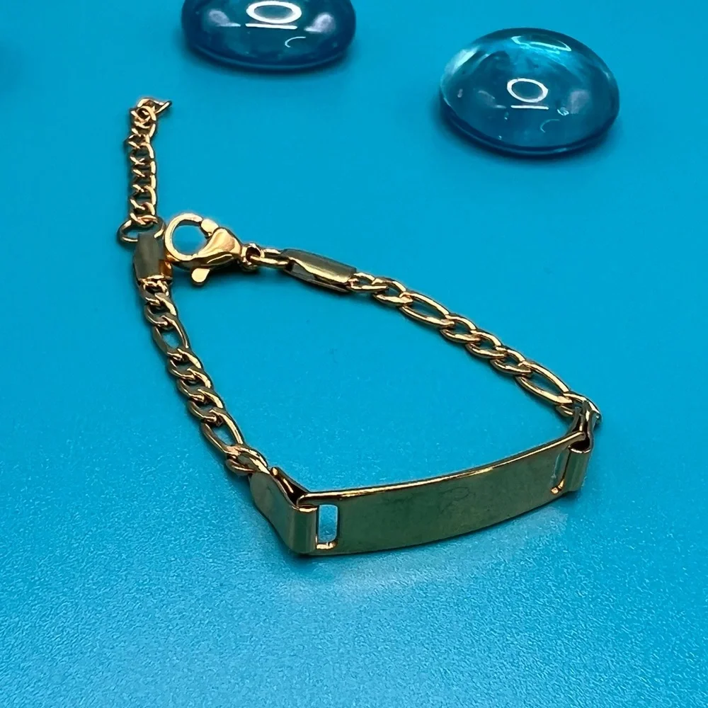 🆕 Baby / Toddler Bracelet 18k Gold Plated Anti Allergy / Tarnish Free /N… - Picture 6 of 14